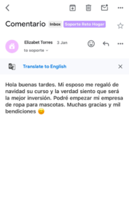 Comentario Gmail